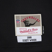 Men's Mitchell & Ness Ickey Woods Black Cincinnati Bengals 1988 Legacy Replica Jersey