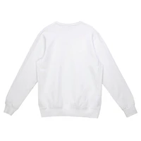Men's Mitchell & Ness White Cincinnati Bengals Basic Fleece Pullover Sweatshirt