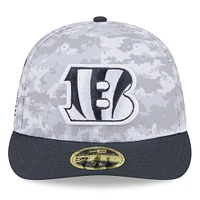 Men's New Era Arctic Camo/Graphite Cincinnati Bengals 2024 Salute To Service Low Profile 59FIFTY Fitted Hat