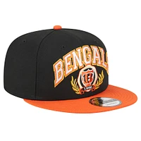 Men's New Era Black/Orange Cincinnati Bengals Team Establish 9FIFTY Snapback Hat