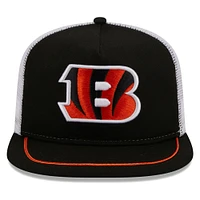 Men's New Era Black/White Cincinnati Bengals Original Classic Golfer Adjustable Hat