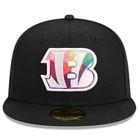 Men's New Era  Black Cincinnati Bengals 2023 NFL Crucial Catch 59FIFTY Fitted Hat