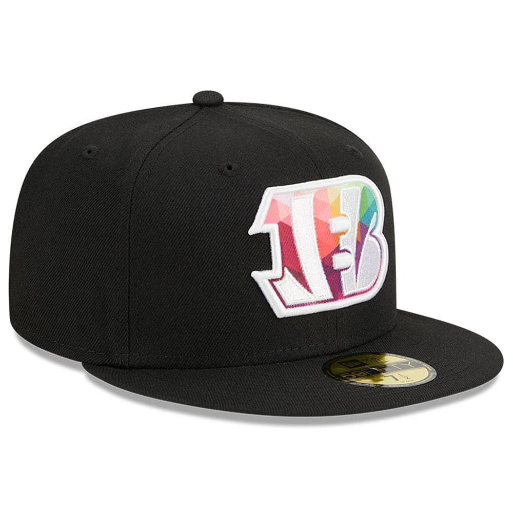 Men's New Era  Black Cincinnati Bengals 2023 NFL Crucial Catch 59FIFTY Fitted Hat