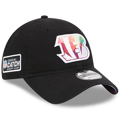 Men's New Era  Black Cincinnati Bengals 2023 NFL Crucial Catch 9TWENTY Adjustable Hat