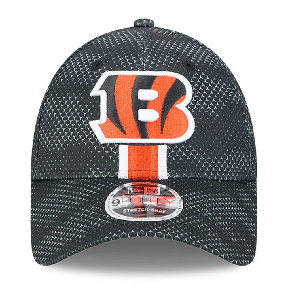Men's New Era Black Cincinnati Bengals 2024 Sideline 9FORTY Stretch-Snap Hat