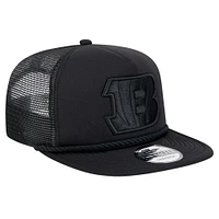 Men's New Era Black Cincinnati Bengals Active Tone Golfer Snapback Hat