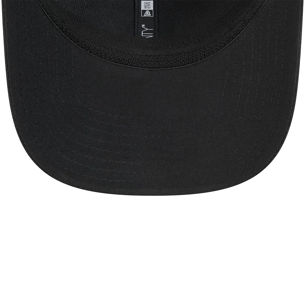 Men's New Era Black Cincinnati Bengals Adventure Camo Trucker 9SEVENTY Stretch-Snap Adjustable Hat