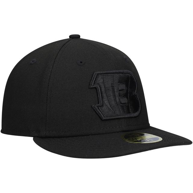 Casquette ajustée 59FIFTY II Low Profile des Bengals de Cincinnati New Era noire pour homme