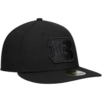 Men's New Era Black Cincinnati Bengals on Low Profile 59FIFTY II Fitted Hat