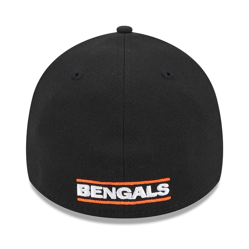 Men's New Era Black Cincinnati Bengals City Originals 39THIRTY Flex Hat