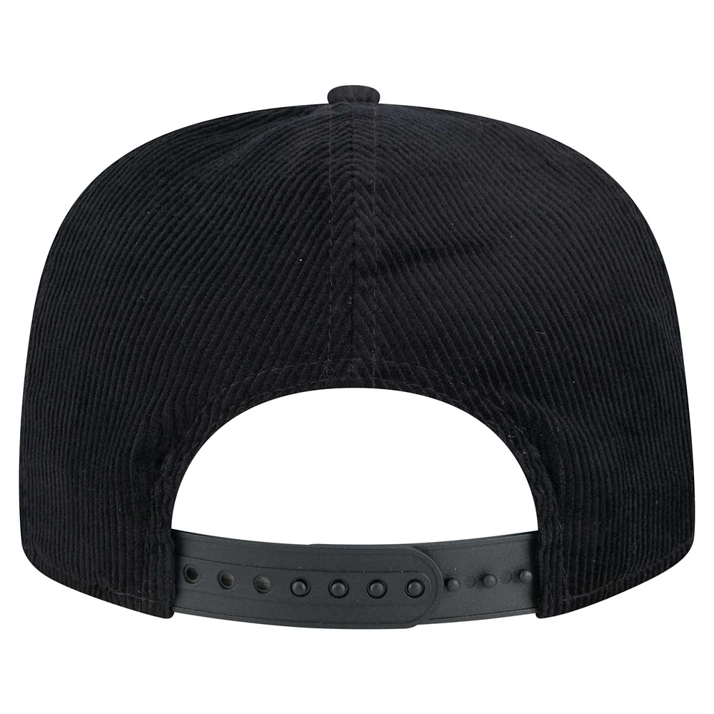Men's New Era Black Cincinnati Bengals City Originals Corduroy Skipper Golfer Snapback Hat