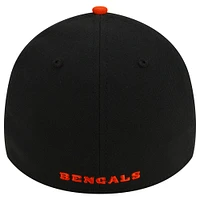 Casquette flexible 39THIRTY classique noire des Bengals de Cincinnati New Era pour hommes