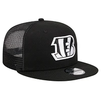 Men's New Era Black Cincinnati Bengals Evergreen 9FIFTY Snapback Hat