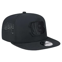 Men's New Era Black Cincinnati Bengals Hydro A-Frame 9FIFTY Snapback Hat