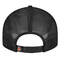 Men's New Era  Black Cincinnati Bengals Low Profile 9FIFTY Snapback Hat