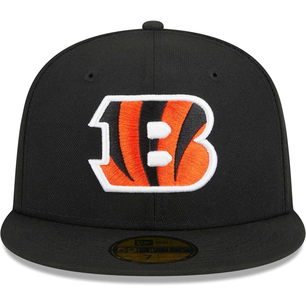 Men's New Era Black Cincinnati Bengals  Main 59FIFTY Fitted Hat