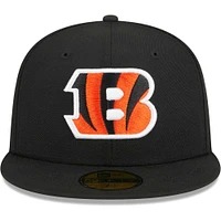 Men's New Era Black Cincinnati Bengals  Main 59FIFTY Fitted Hat