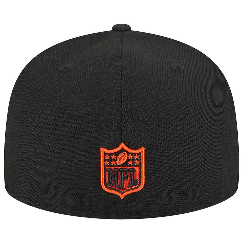 Men's New Era Black Cincinnati Bengals Main 59FIFTY Fitted Hat