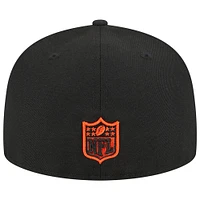 Men's New Era Black Cincinnati Bengals Main 59FIFTY Fitted Hat