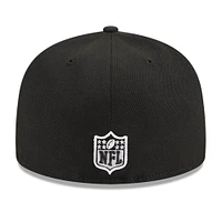 Men's New Era Black Cincinnati Bengals  Main Patch 59FIFTY Fitted Hat