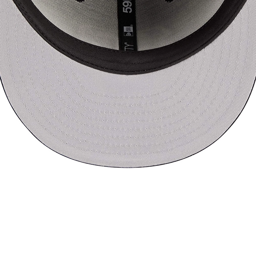 Men's New Era Black Cincinnati Bengals  Main Patch 59FIFTY Fitted Hat