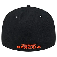 Men's New Era Black Cincinnati Bengals Omaha Low Profile 59FIFTY Fitted Hat