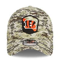 Casquette flexible New Era camouflage Cincinnati Bengals 2023 Salute To Service 39THIRTY pour hommes