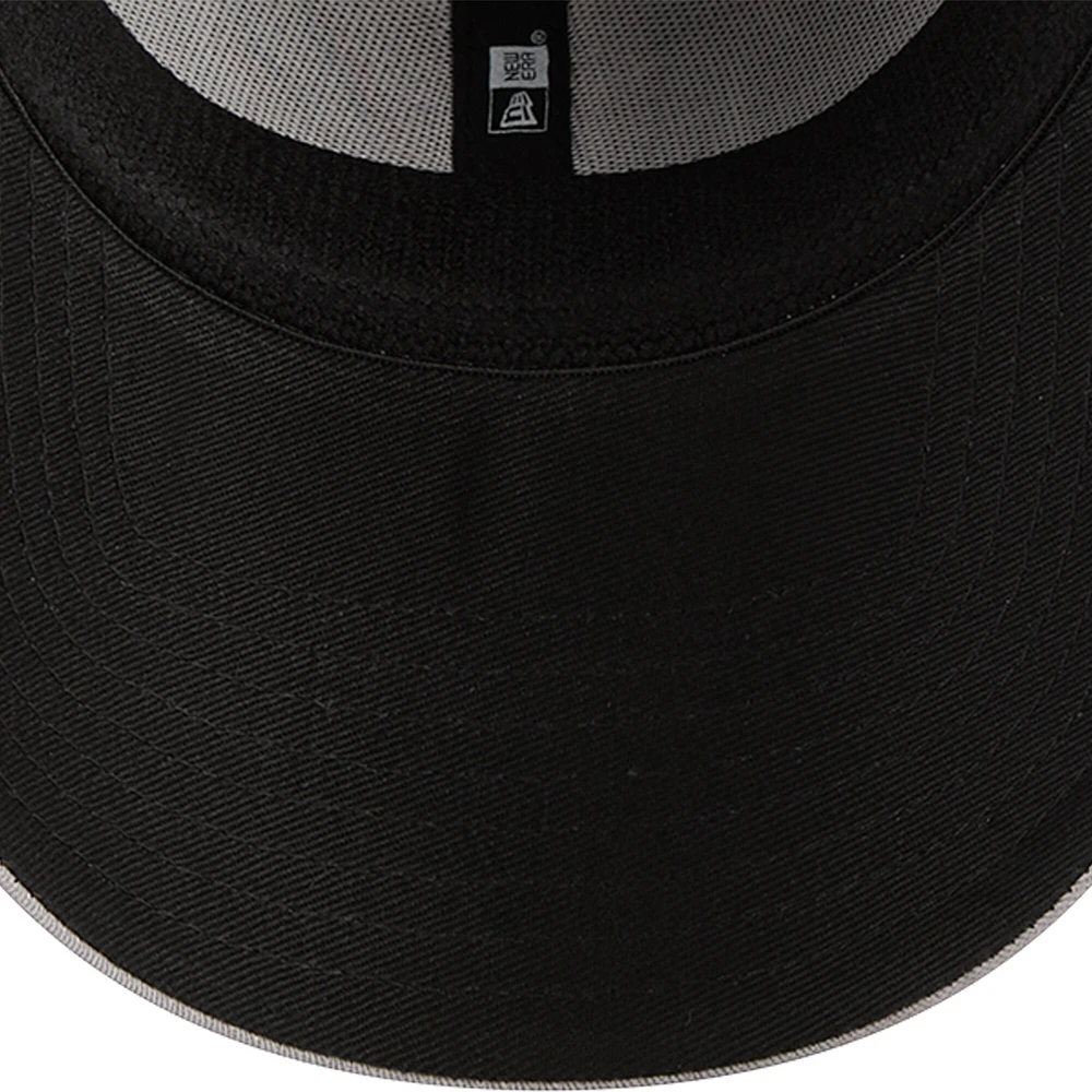 Men's New Era Gray/Black Cincinnati Bengals  Pipe 39THIRTY Flex Hat