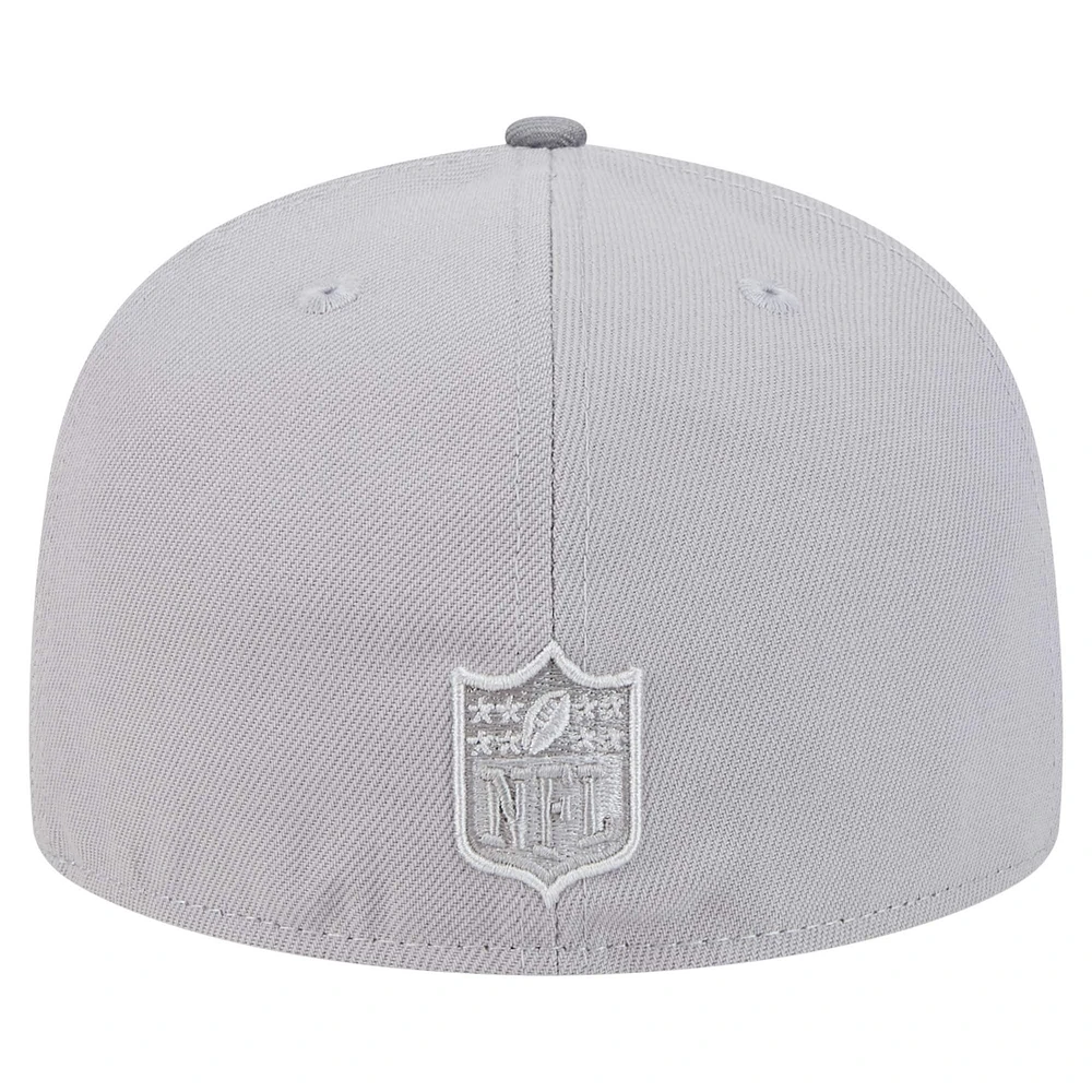 Men's New Era Gray/Graphite Cincinnati Bengals Iron Cloud 59FIFTY Fitted Hat