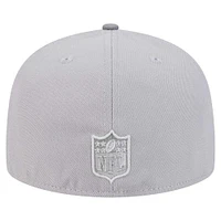 Men's New Era Gray/Graphite Cincinnati Bengals Iron Cloud 59FIFTY Fitted Hat