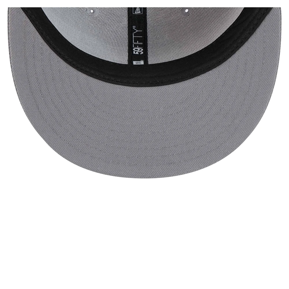 Men's New Era Gray/Graphite Cincinnati Bengals Iron Cloud 59FIFTY Fitted Hat