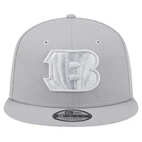 Men's New Era Gray Cincinnati Bengals Color Pack 9FIFTY Snapback Hat