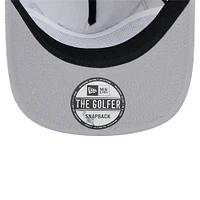 Casquette de golf snapback à cordon de serrage Cincinnati Bengals de New Era pour homme, grise