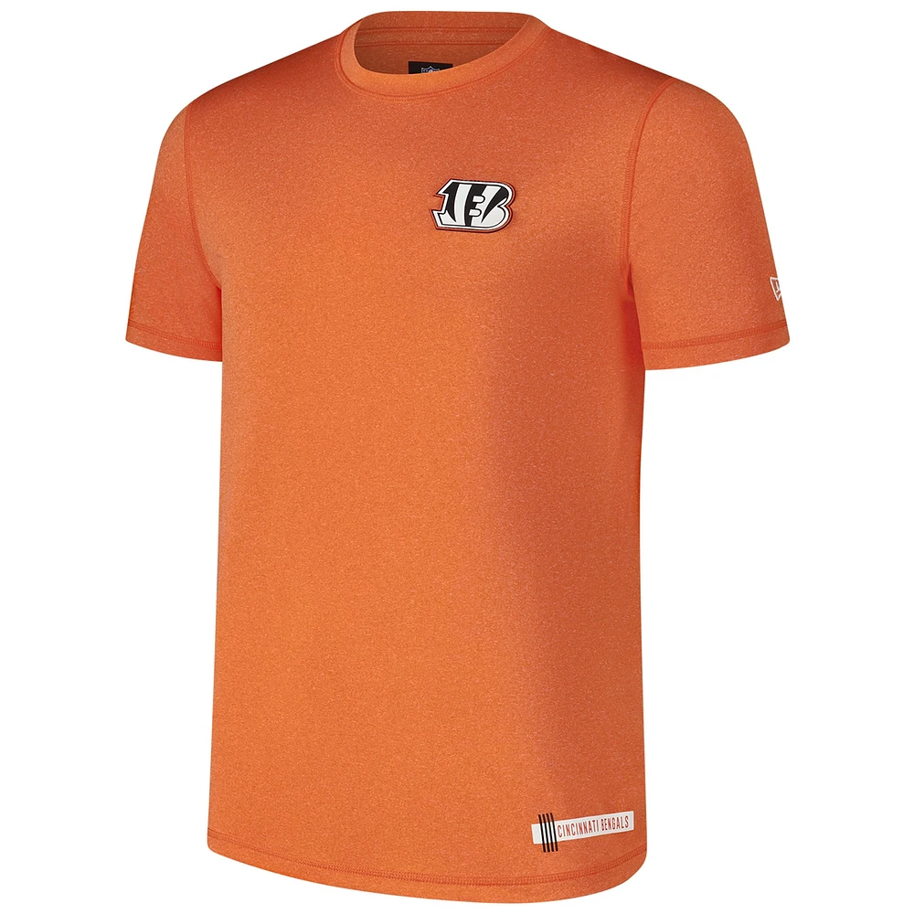 Men's New Era Heather Orange Cincinnati Bengals 2024 NFL Training Camp T-Shirt