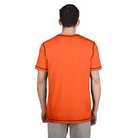 Men's New Era  Orange Cincinnati Bengals Third Down Puff Print T-Shirt