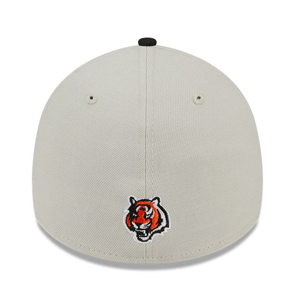 Men's New Era Stone/Black Cincinnati Bengals 2023 NFL Draft 39THIRTY Flex Hat