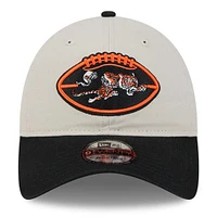 Men's New Era Stone/Black Cincinnati Bengals 2024 Sideline Historic 9TWENTY Adjustable Hat