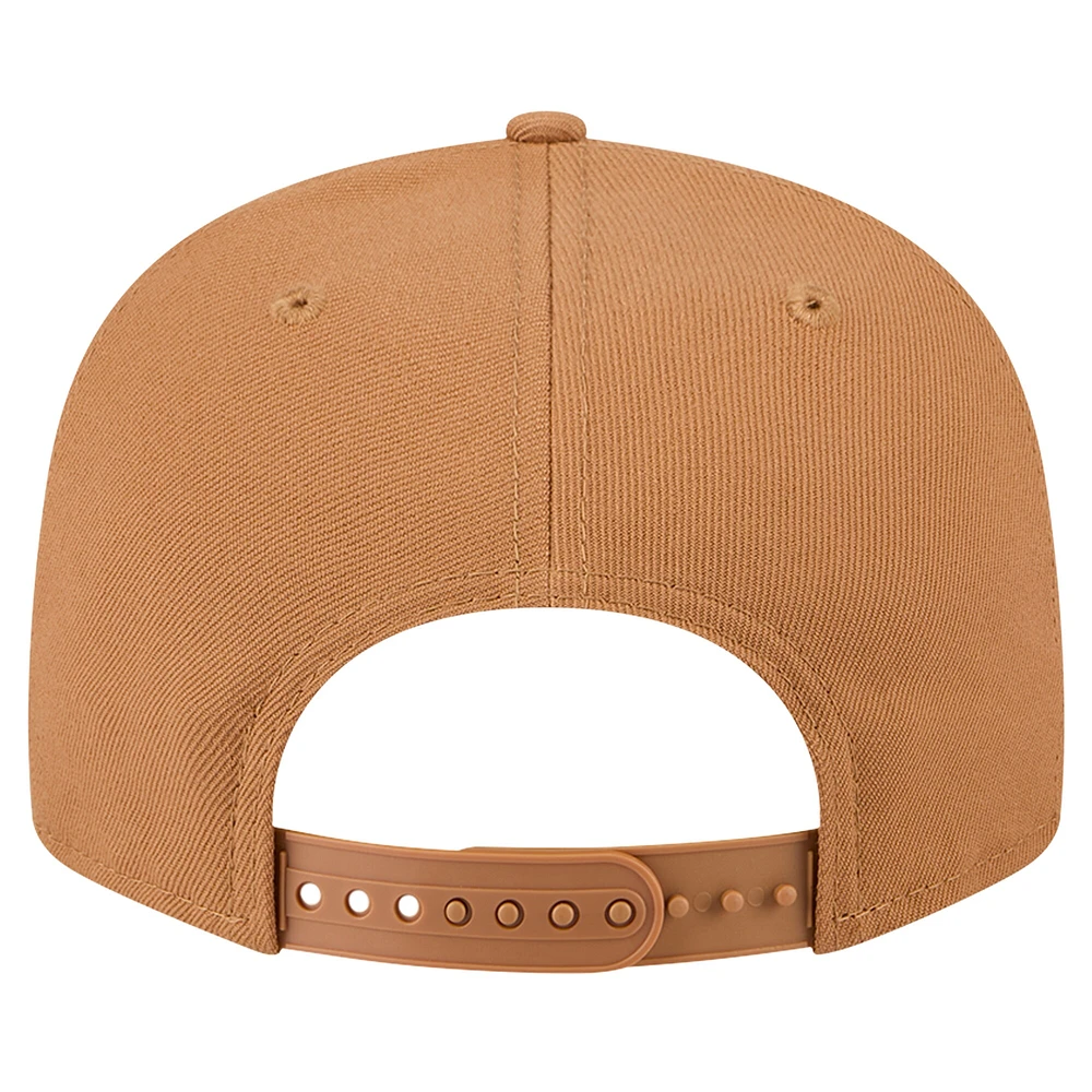 Casquette Snapback 9FIFTY New Era pour hommes, beige, Cincinnati Bengals Color Pack, avec patch latéral