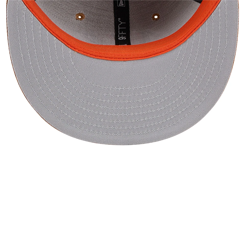 Casquette Snapback 9FIFTY New Era pour hommes, beige, Cincinnati Bengals Color Pack, avec patch latéral