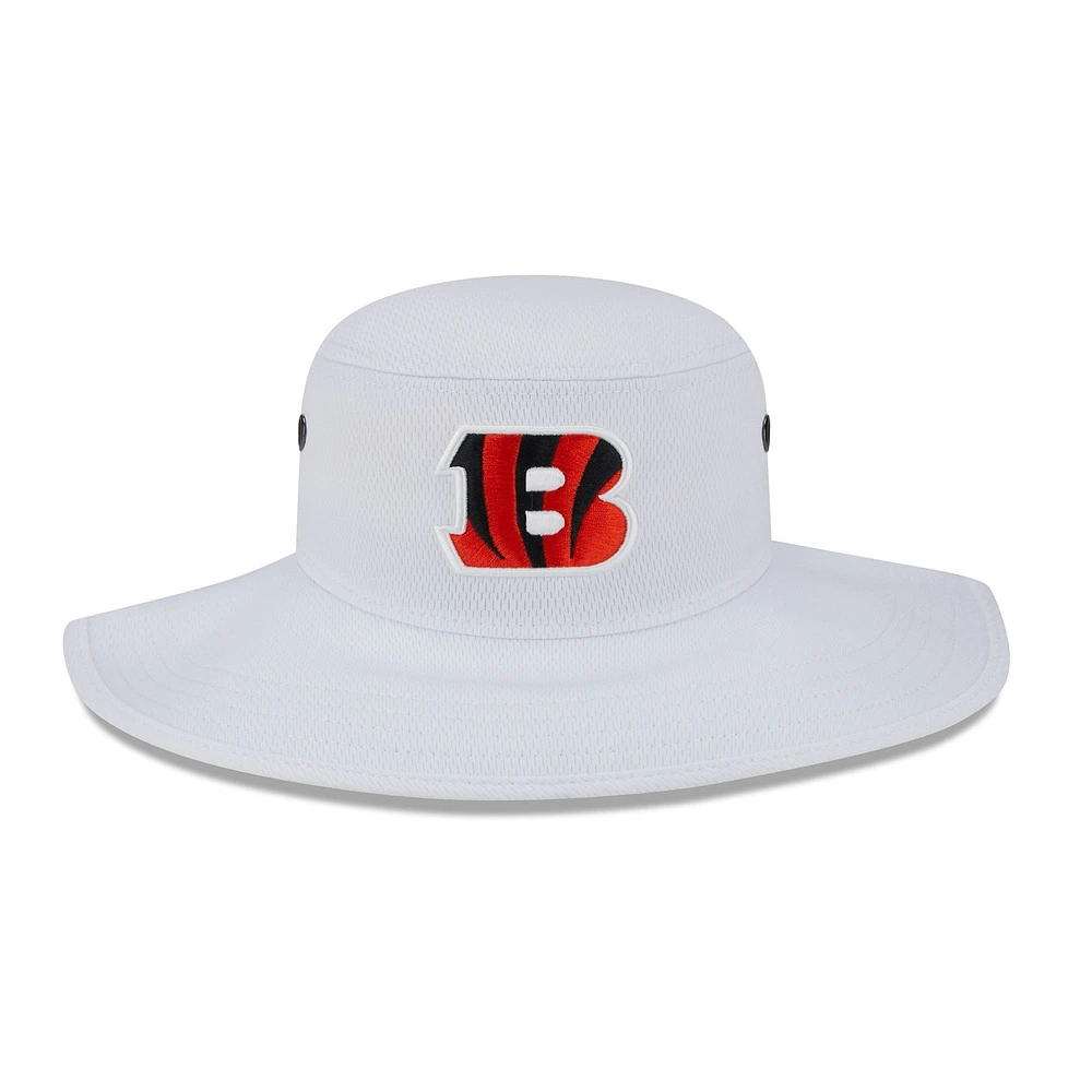 Men's New Era  White Cincinnati Bengals 2023 NFL Training Camp Panama Bucket Hat
