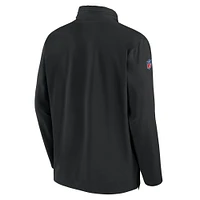 Men's Nike Black Cincinnati Bengals 2023 Sideline Coach Half-Zip Hoodie Jacket