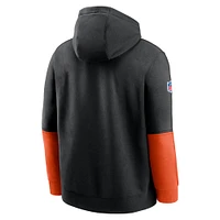 Men's Nike Black Cincinnati Bengals 2024 Sideline Club Pullover Hoodie