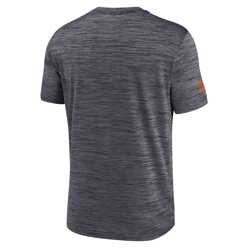 T-shirt Nike Performance Sideline Velocity pour homme, noir, des Bengals de Cincinnati