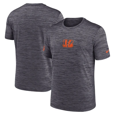 T-shirt Nike Performance Sideline Velocity pour homme, noir, des Bengals de Cincinnati