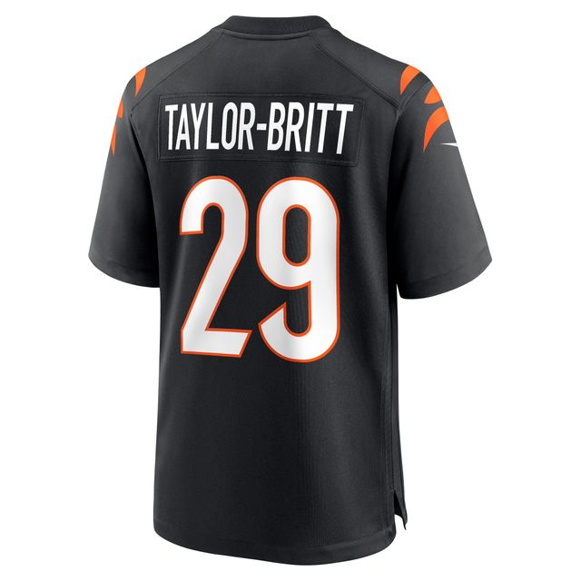 Maillot Nike Cam Taylor-Britt pour homme, noir, joueur de match des Bengals Cincinnati