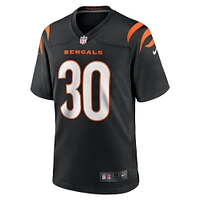 Men's Nike Chase Brown  Black Cincinnati Bengals Team Game Jersey