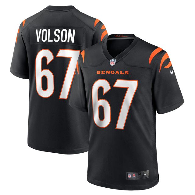 Maillot de joueur match Nike Cordell Volson pour hommes, noir, Cincinnati Bengals