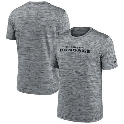 T-shirt Nike gris Cincinnati Bengals Velocity Performance pour homme