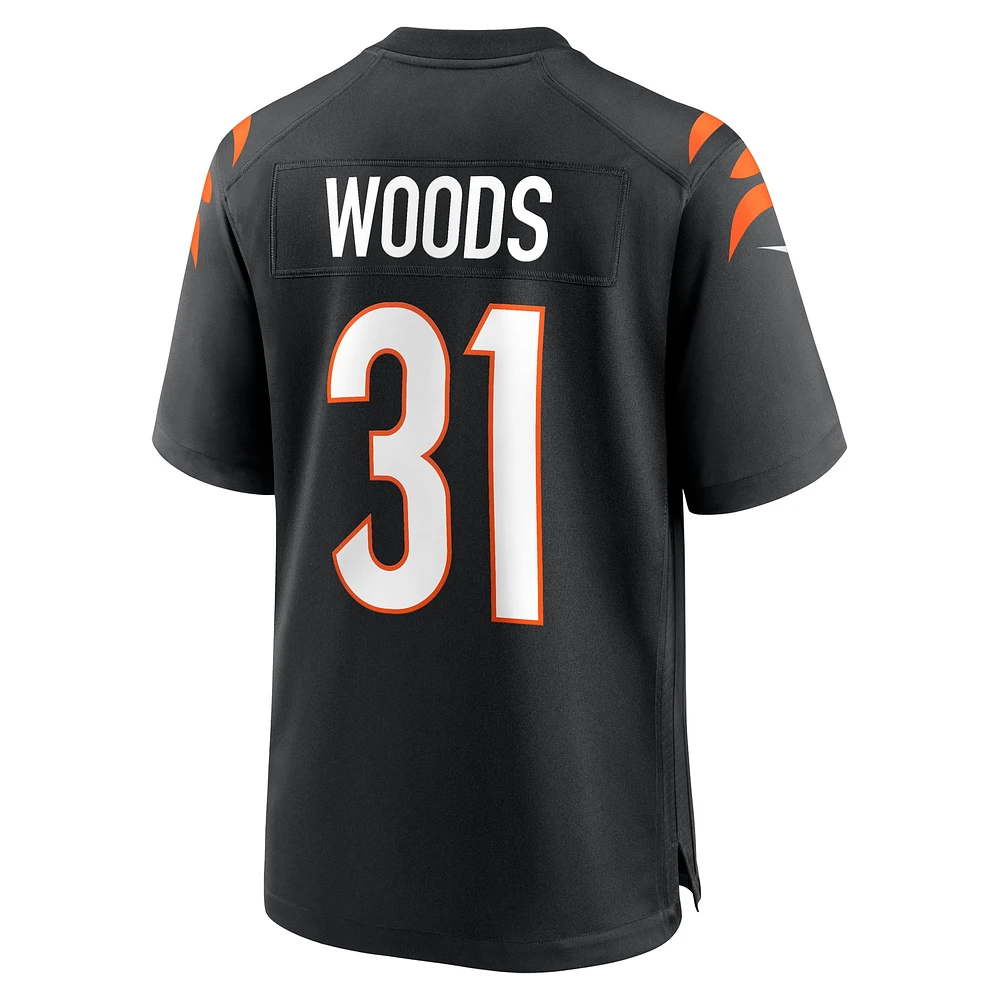 Men's Nike Ickey Woods Black Cincinnati Bengals Retired Player Game Jersey
