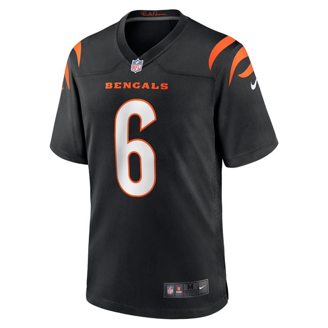 Maillot de match Nike Jake Browning pour hommes, noir, Cincinnati Bengals
